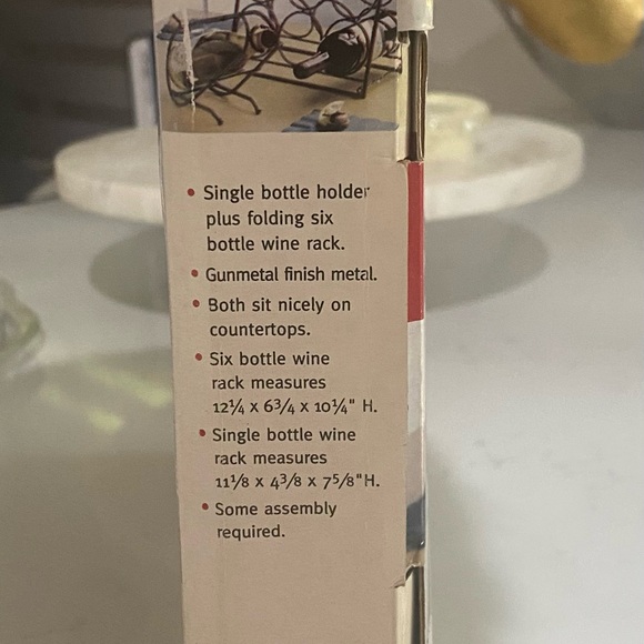 Wine Rack Set - Black - Picture 3 of 4